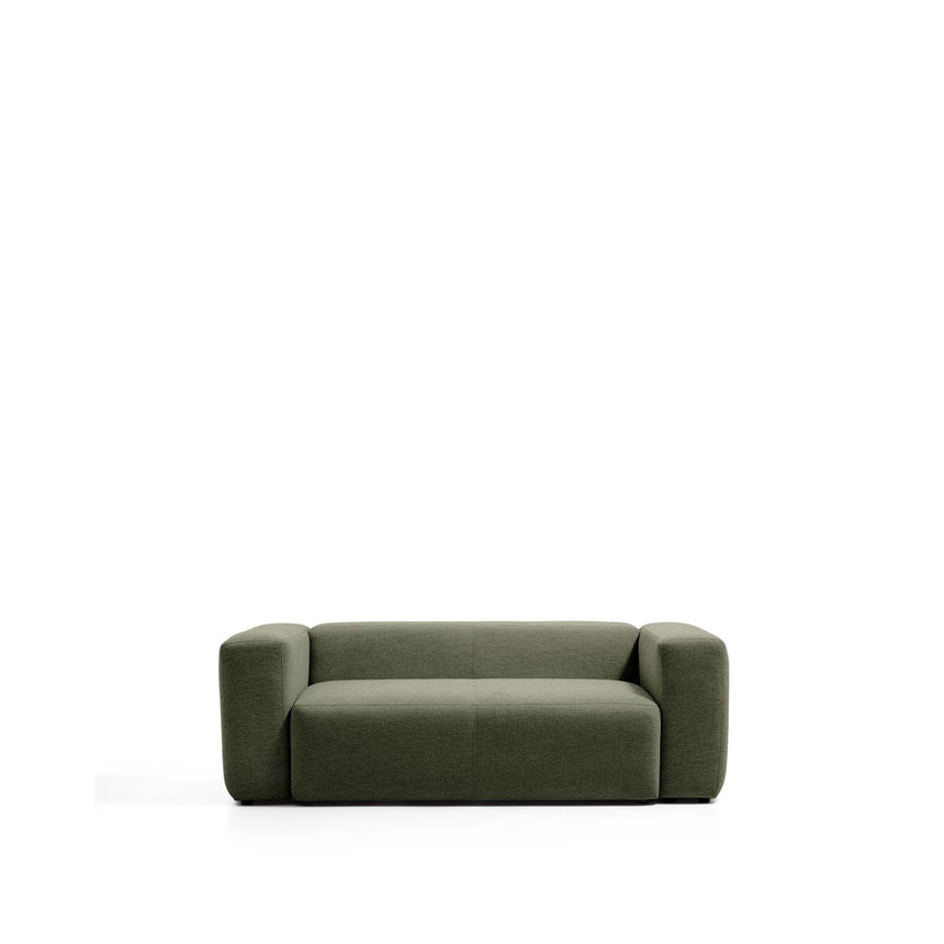2-Sitzer-Sofa Blok in moosgrüner Chenille, 210 cm, FSC Mix Credit von Kave Home – Bild 1