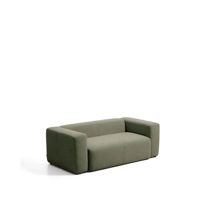 2-Sitzer-Sofa Blok in moosgrüner Chenille, 210 cm, FSC Mix Credit von Kave Home – Bild 3