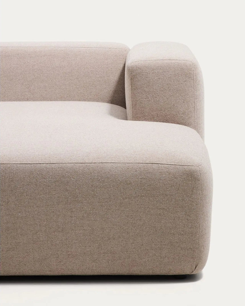2-Sitzer-Sofa Blok mit Chaiselongue rechts in beiger Chenille, 240 cm, FSC Mix Credit von Kave Home – Bild 6