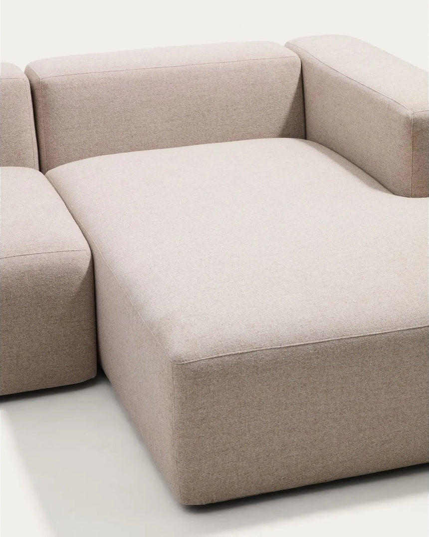 2-Sitzer-Sofa Blok mit Chaiselongue rechts in beiger Chenille, 240 cm, FSC Mix Credit von Kave Home – Bild 7