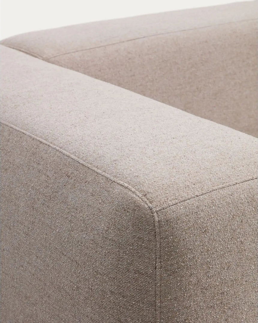 2-Sitzer-Sofa Blok mit Chaiselongue rechts in beiger Chenille, 240 cm, FSC Mix Credit von Kave Home – Bild 8