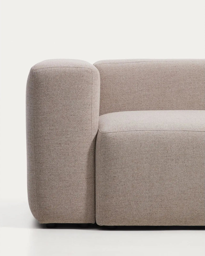 2-Sitzer-Sofa Blok mit Chaiselongue rechts in beiger Chenille, 240 cm, FSC Mix Credit von Kave Home – Bild 9