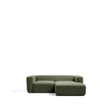 2-Sitzer-Sofa Blok mit Chaiselongue rechts in moosgrüner Chenille, 240 cm, FSC Mix Credit von Kave Home – Bild 1