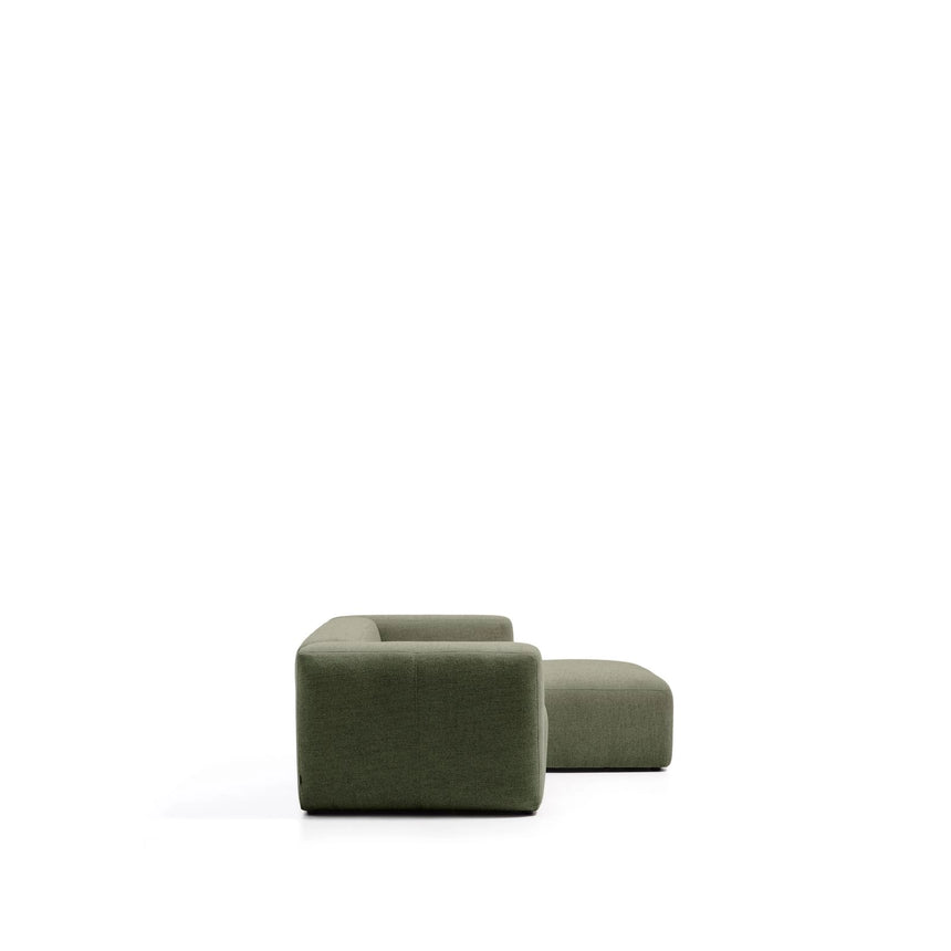 2-Sitzer-Sofa Blok mit Chaiselongue rechts in moosgrüner Chenille, 240 cm, FSC Mix Credit von Kave Home – Bild 5
