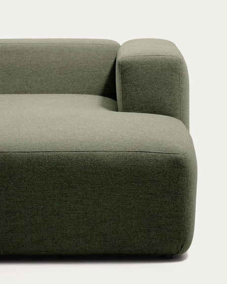 2-Sitzer-Sofa Blok mit Chaiselongue rechts in moosgrüner Chenille, 240 cm, FSC Mix Credit von Kave Home – Bild 6