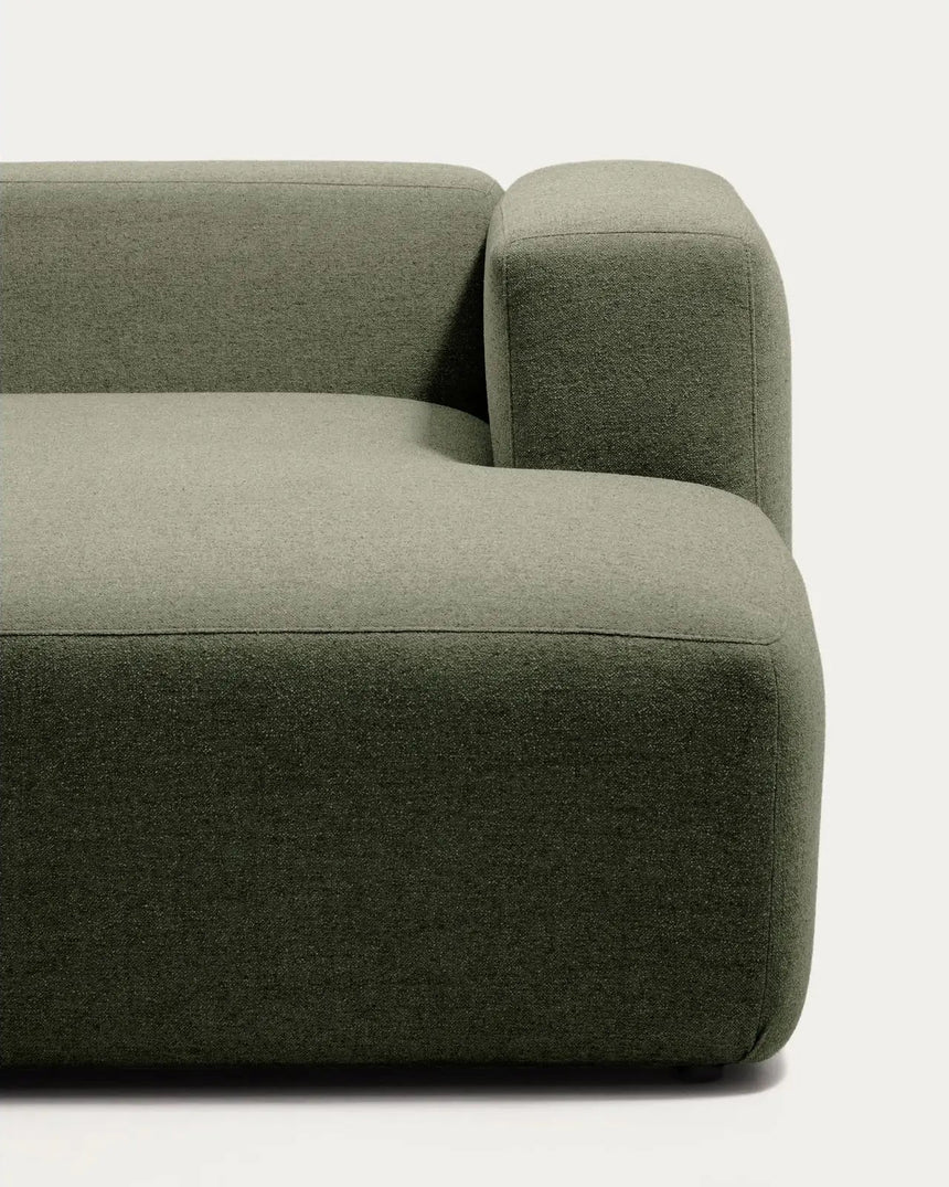 2-Sitzer-Sofa Blok mit Chaiselongue rechts in moosgrüner Chenille, 240 cm, FSC Mix Credit von Kave Home – Bild 6