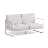 2-Sitzer-Sofa Comova 100% outdoor weiß und Aluminium weiß 150 cm von Kave Home – Bild 1