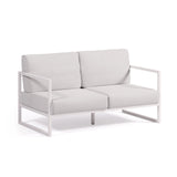 2-Sitzer-Sofa Comova 100% outdoor weiß und Aluminium weiß 150 cm von Kave Home – Bild 4