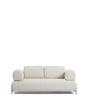 2-Sitzer-Sofa Compo aus Chenille in Ecru mit beigem Metallgestell 200 cm FSC Mix Credit von Kave Home – Produktbild 1