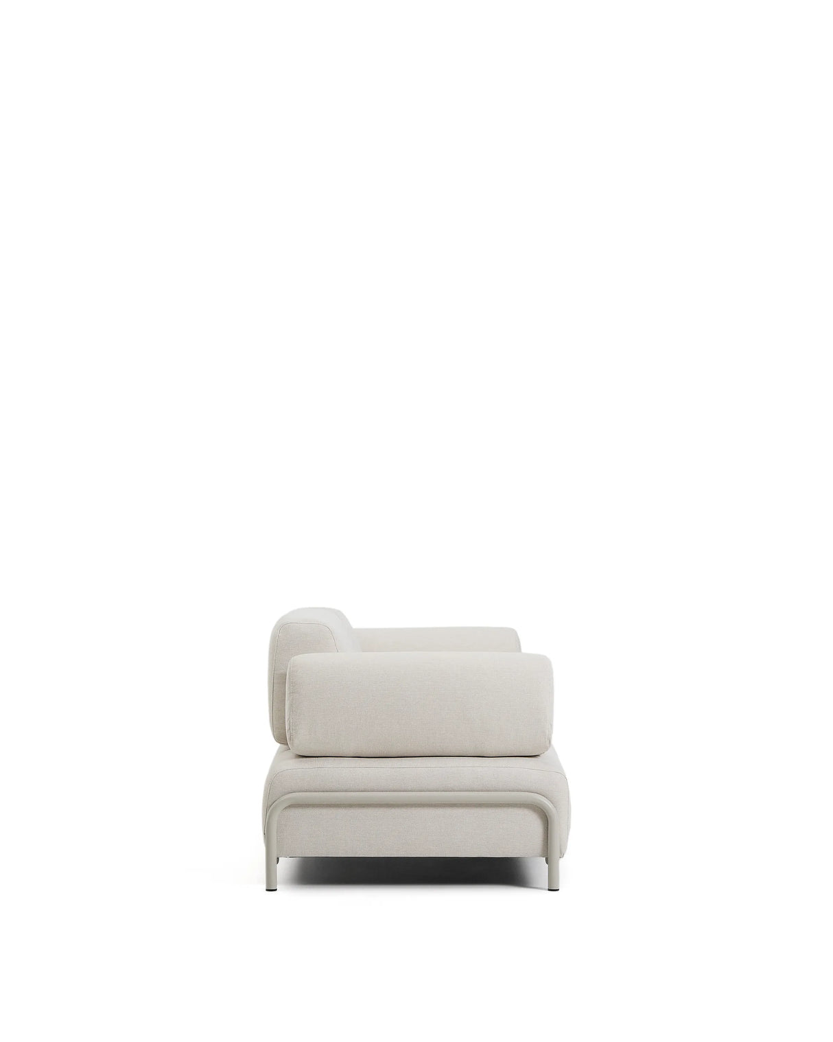 2-Sitzer-Sofa Compo aus Chenille in Ecru mit beigem Metallgestell 200 cm FSC Mix Credit von Kave Home – Produktbild 4