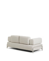 2-Sitzer-Sofa Compo aus Chenille in Ecru mit beigem Metallgestell 200 cm FSC Mix Credit von Kave Home – Produktbild 5