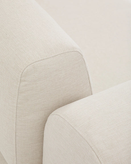 2-Sitzer-Sofa Compo aus Chenille in Ecru mit beigem Metallgestell 200 cm FSC Mix Credit von Kave Home – Produktbild 8