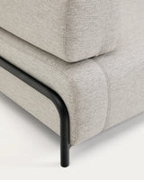 2-Sitzer-Sofa Compo in Graubeige mit schwarzem Metallgestell 200 cm FSC Mix Credit von Kave Home – Produktbild 8