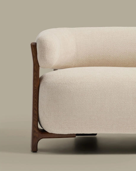 2-Sitzer-Sofa Granite mit Chenille und Beinen aus massivem Eschenholz in verschiedenen Finishes, 155 cm, FSC 100 % von Kave Home – Bild 4