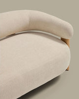 2-Sitzer-Sofa Granite mit beiger Chenille und Beinen aus massivem Eschenholz mit natürlichem Finish, 155 cm, FSC 100 % von Kave Home – Bild 7