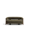 2-Sitzer-Sofa Granite mit grüner Chenille und Beinen aus massivem Eschenholz mit Nussbaumfinish, 155 cm, FSC 100 % von Kave Home – Bild 1