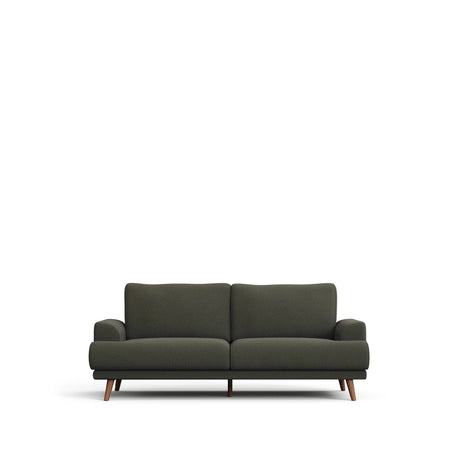 2-Sitzer-Sofa Karin aus dunkelgrüner Chenille mit Beinen aus massivem Buchenholz 210 cm von Kave Home – Produktbild 1