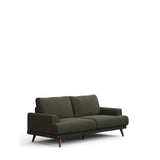 2-Sitzer-Sofa Karin aus dunkelgrüner Chenille mit Beinen aus massivem Buchenholz 210 cm von Kave Home – Produktbild 4