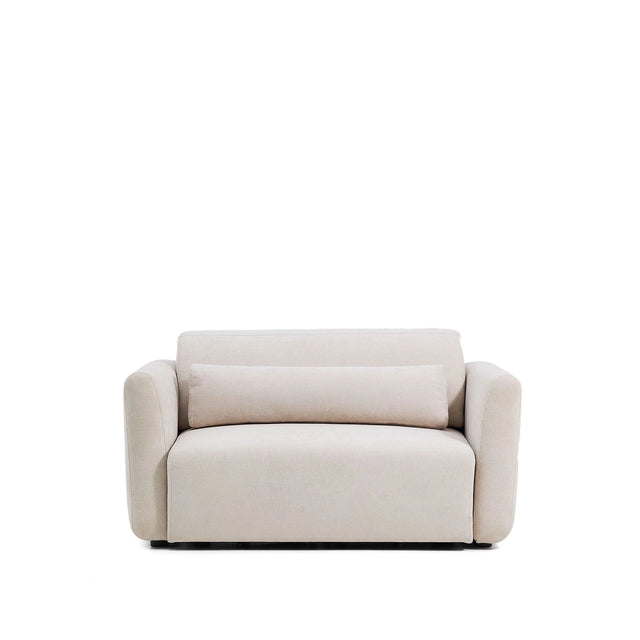 2-Sitzer-Sofa Lares mit elektrisch ausfahrbaren Sitzen und verstellbarer Kopfstütze in beiger Chenille, 150 cm von Kave Home – Bild 1