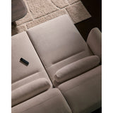 2-Sitzer-Sofa Lares mit elektrisch ausfahrbaren Sitzen und verstellbarer Kopfstütze in beiger Chenille, 180 cm von Kave Home – Produktbild 3