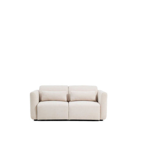 2-Sitzer-Sofa Lares mit elektrisch ausfahrbaren Sitzen und verstellbarer Kopfstütze in beiger Chenille, 180 cm von Kave Home – Produktbild 7