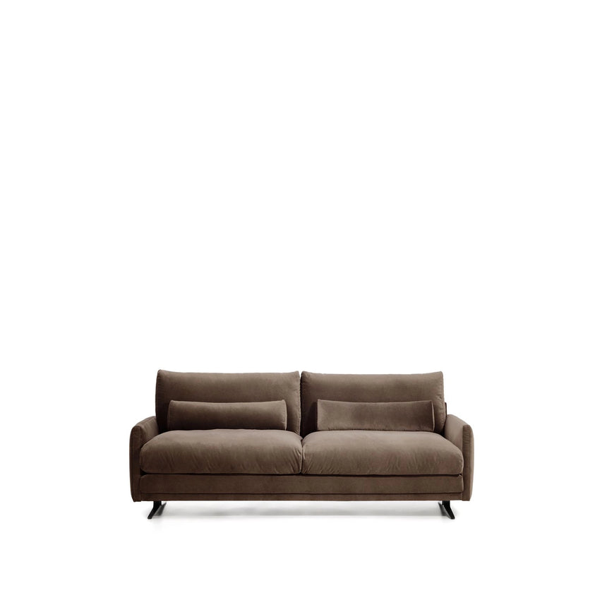 2-Sitzer-Sofa Veliro aus Samt mit Stahlbeinen in schwarzer Ausführung, 210 cm, FSC Mix Credit von Kave Home – Bild 1