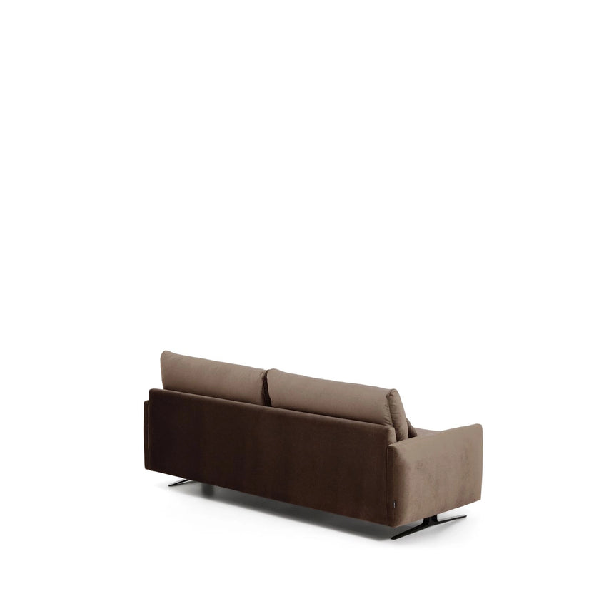 2-Sitzer-Sofa Veliro aus Samt mit Stahlbeinen in schwarzer Ausführung, 210 cm, FSC Mix Credit von Kave Home – Bild 6