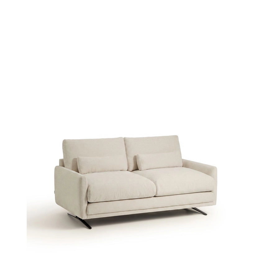 2-Sitzer-Sofa Veliro aus Samt oder Chenille mit schwarzen Stahlbeinen, 180 cm FSC Mix Credit von Kave Home – Bild 4