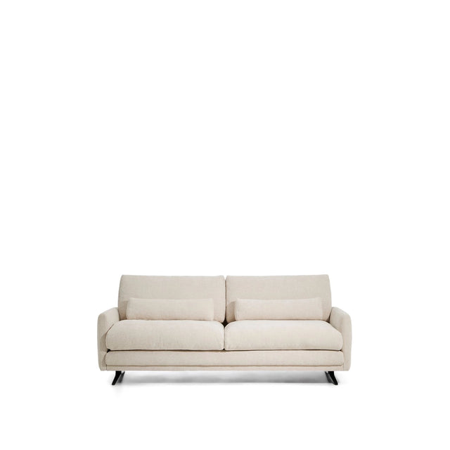 2-Sitzer-Sofa Veliro aus beiger Chenille mit schwarzen Stahlbeinen, 210 cm FSC Mix Credit von Kave Home – Bild 1