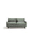 2-Sitzer-Sofa Veliro aus grünem Samt mit Stahlbeinen in schwarzer Ausführung, 180 cm FSC Mix Credit von Kave Home – Bild 1