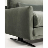 2-Sitzer-Sofa Veliro aus grünem Samt mit Stahlbeinen in schwarzer Ausführung, 210 cm FSC Mix Credit von Kave Home – Bild 10