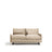 2-Sitzer-Sofa Veliro aus perlfarbenem Samt mit Stahlbeinen in schwarzer Ausführung, 180 cm, FSC Mix Credit von Kave Home – Bild 1