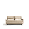 2-Sitzer-Sofa Veliro aus perlfarbenem Samt mit Stahlbeinen in schwarzer Ausführung, 180 cm, FSC Mix Credit von Kave Home – Bild 1