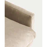 2-Sitzer-Sofa Veliro aus perlfarbenem Samt mit Stahlbeinen in schwarzer Ausführung, 180 cm, FSC Mix Credit von Kave Home – Bild 9