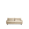 2-Sitzer-Sofa Veliro aus perlfarbenem Samt mit Stahlbeinen in schwarzer Ausführung, 210 cm, FSC Mix Credit von Kave Home – Bild 1