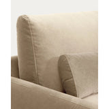 2-Sitzer-Sofa Veliro aus perlfarbenem Samt mit Stahlbeinen in schwarzer Ausführung, 210 cm, FSC Mix Credit von Kave Home – Bild 8