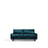 2-Sitzer-Sofa Veliro, schwer entflammbar, mit Samt und Stahlbeinen mit schwarzem Finish, 210 cm, FSC Mix Credit von Kave Home – Bild 1