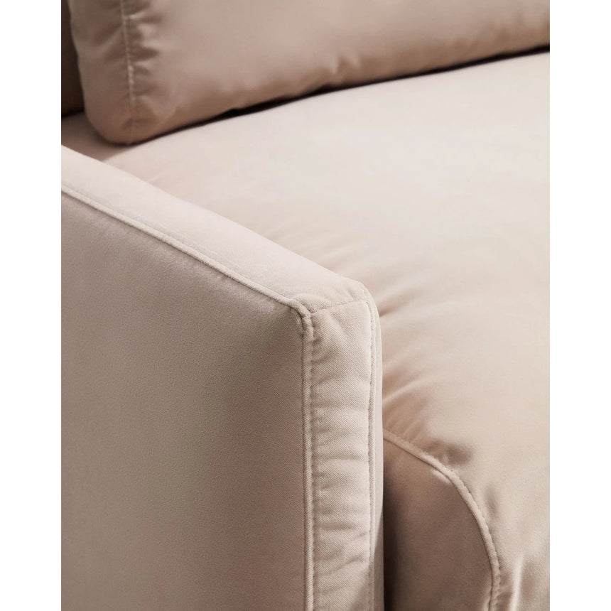 2-Sitzer-Sofa Veliro, schwer entflammbar, mit perlweißem Samt und Stahlbeinen mit schwarzem Finish, 210 cm, FSC Mix Credit von Kave Home – Bild 10