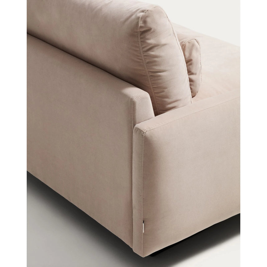 2-Sitzer-Sofa Veliro, schwer entflammbar, mit perlweißem Samt und Stahlbeinen mit schwarzem Finish, 210 cm, FSC Mix Credit von Kave Home – Bild 12