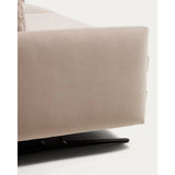 2-Sitzer-Sofa Veliro, schwer entflammbar, mit perlweißem Samt und Stahlbeinen mit schwarzem Finish, 210 cm, FSC Mix Credit von Kave Home – Bild 13