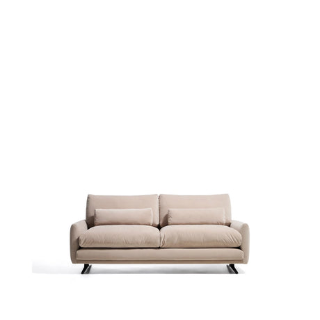 2-Sitzer-Sofa Veliro, schwer entflammbar, mit perlweißem Samt und Stahlbeinen mit schwarzem Finish, 210 cm, FSC Mix Credit von Kave Home – Bild 4