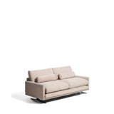 2-Sitzer-Sofa Veliro, schwer entflammbar, mit perlweißem Samt und Stahlbeinen mit schwarzem Finish, 210 cm, FSC Mix Credit von Kave Home – Bild 6