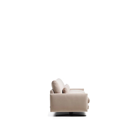 2-Sitzer-Sofa Veliro, schwer entflammbar, mit perlweißem Samt und Stahlbeinen mit schwarzem Finish, 210 cm, FSC Mix Credit von Kave Home – Bild 8