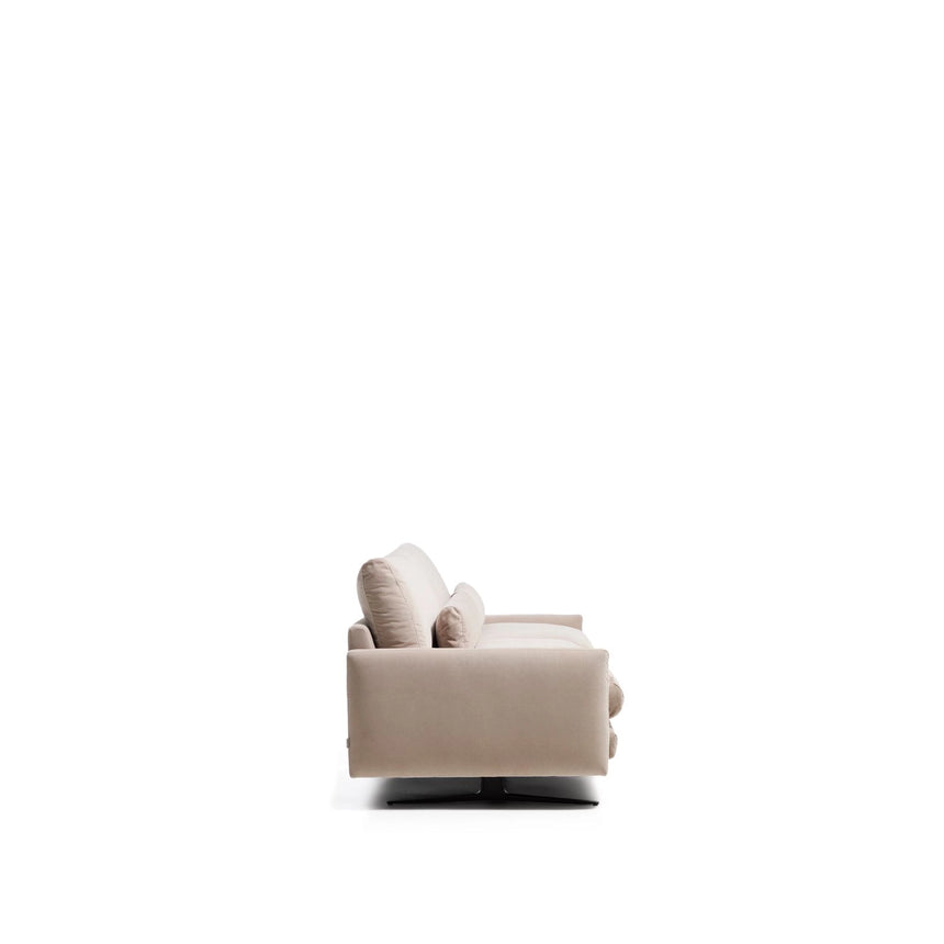 2-Sitzer-Sofa Veliro, schwer entflammbar, mit perlweißem Samt und Stahlbeinen mit schwarzem Finish, 210 cm, FSC Mix Credit von Kave Home – Bild 8