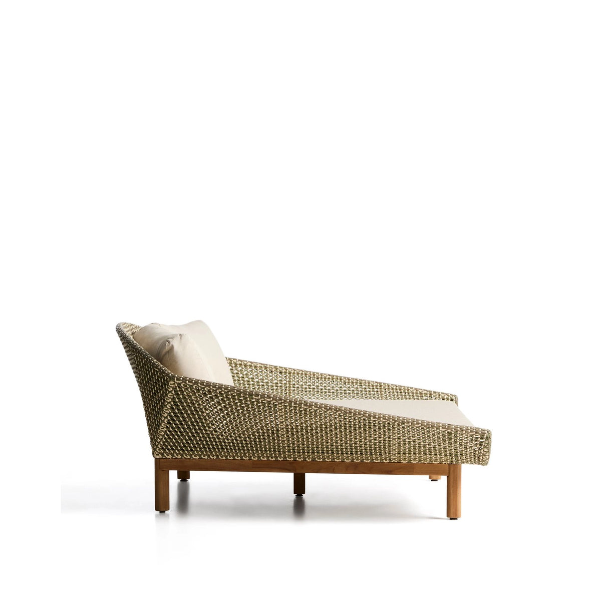 2er-Sonnenliege Olbia aus synthetischem Rattan und massivem Teakholz FSC 100 % von Kave Home – Bild 5