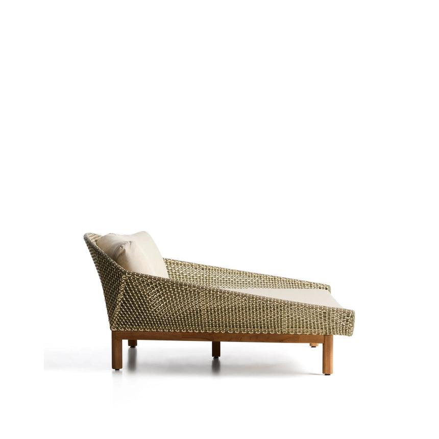 2er-Sonnenliege Olbia aus synthetischem Rattan und massivem Teakholz FSC 100 % von Kave Home – Bild 5