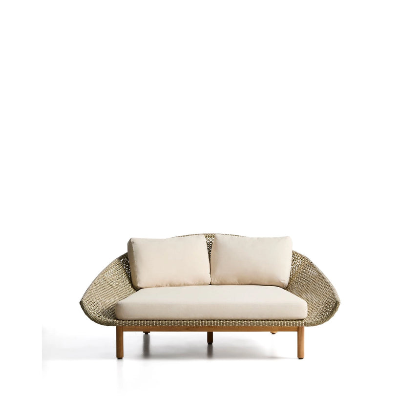 2er-Sonnenliege Olbia aus synthetischem Rattan und massivem Teakholz FSC 100 % von Kave Home – Bild 6