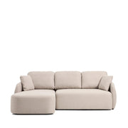 3-Sitzer-Bettsofa Laira in beiger Chenille und Chaiselongue links, 246 cm, FSC Mix Credit von Kave Home – Produktbild 1