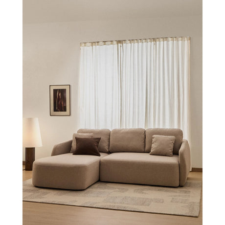 3-Sitzer-Bettsofa Laira in beiger Chenille und Chaiselongue links, 246 cm, FSC Mix Credit von Kave Home – Produktbild 3