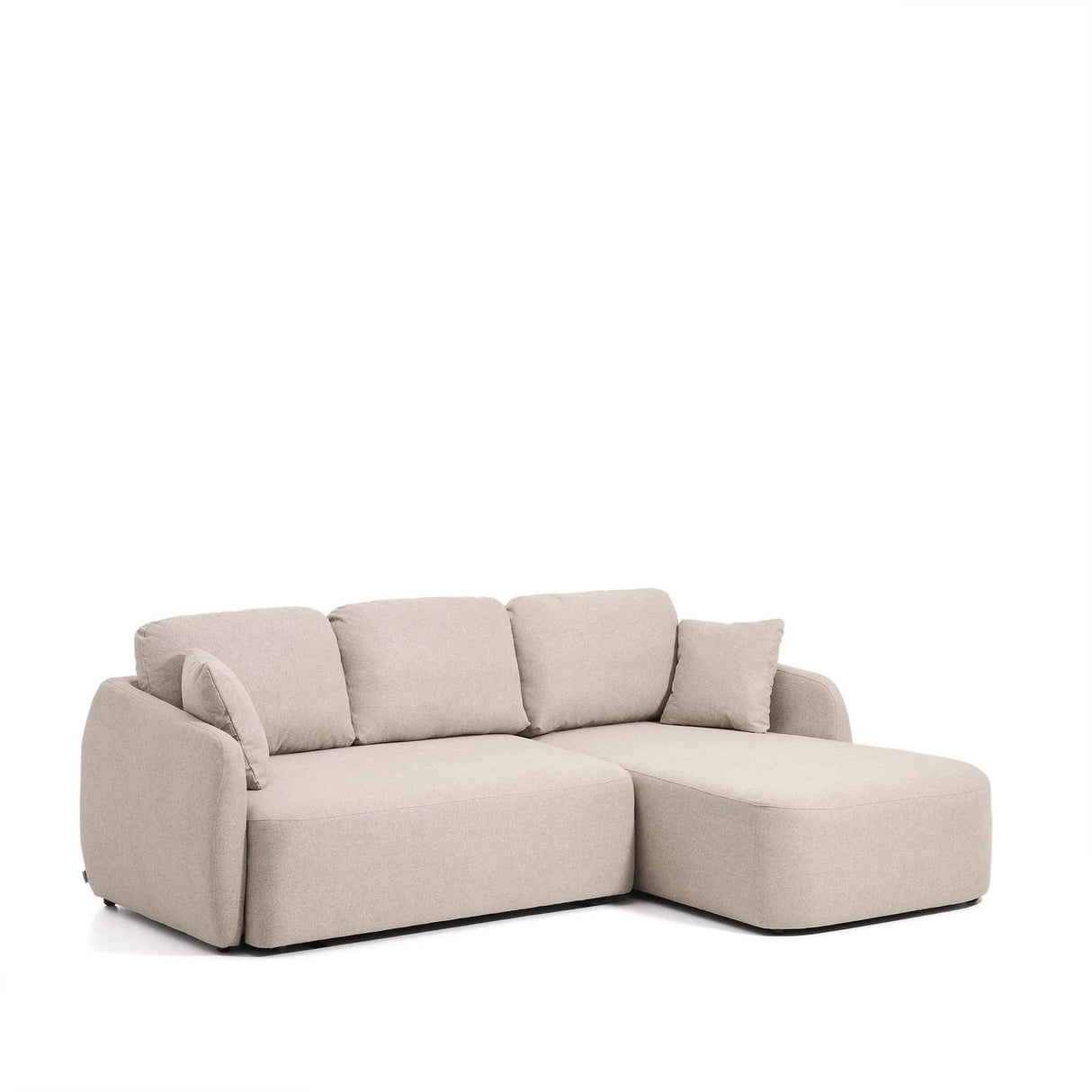 3-Sitzer-Bettsofa Laira in beiger Chenille und Chaiselongue rechts, 246 cm, FSC Mix Credit von Kave Home – Produktbild 6